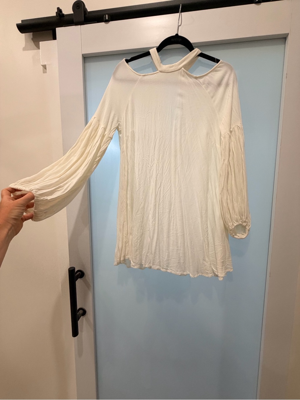 Free People White Long-Sleeve elegant dress - Picture 3 of 4